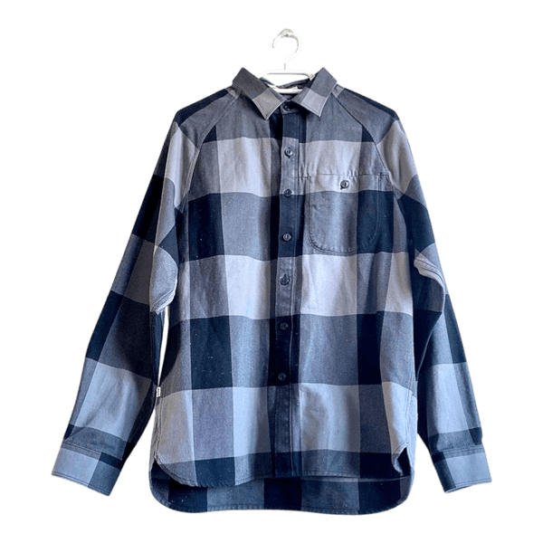 Levi’s Men’s Plaid Button Up Shirt Size S Grey Black Check Cotton Casual