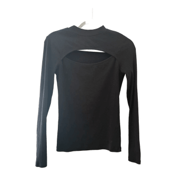 Black cut-out top