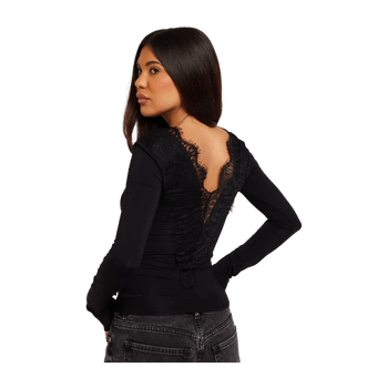 Black Smock Top