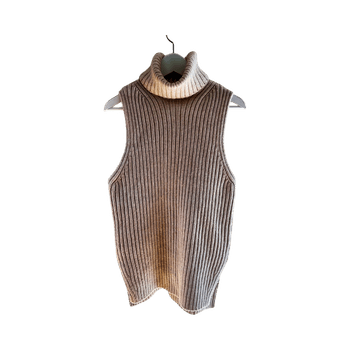 Beige ribbineuletoppi H&M