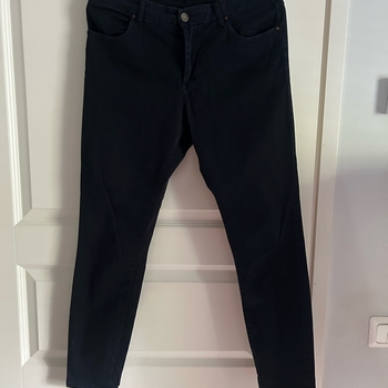 Navy slim fit housut