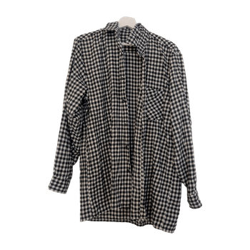 Black and white checkered shirt