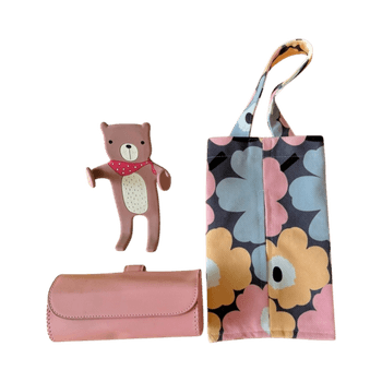 sunglasses or glasses storage &  cell phone holder & Hanging tissue bag