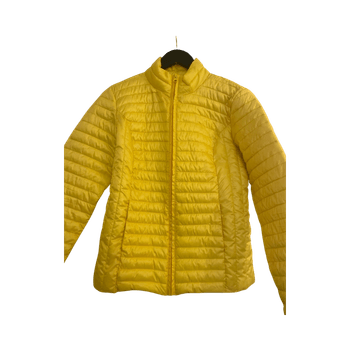 Jacqualine de Yong keltainen tikkitakki