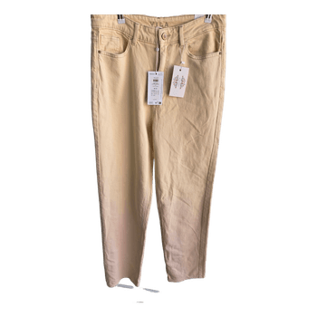 Beige straight jeans