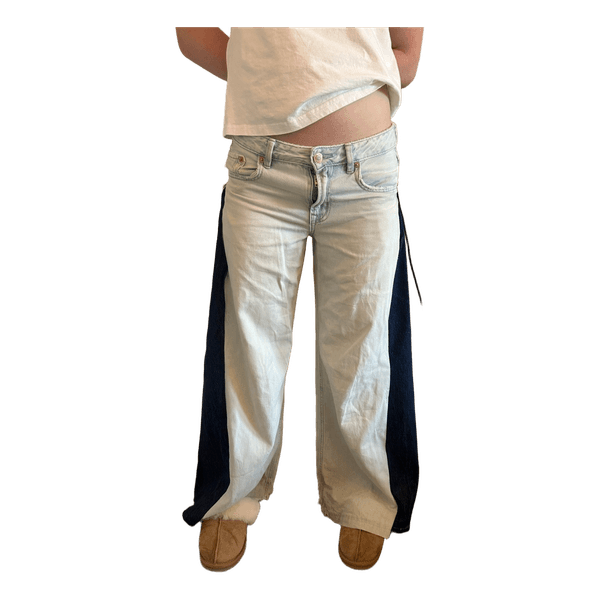 Tofarvede wide leg jeans