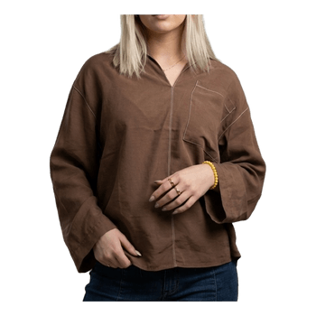 Oversized linen T-shirt