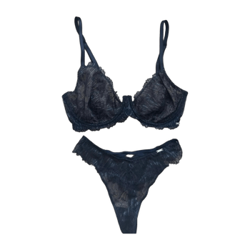 Midnight blue lingerie set