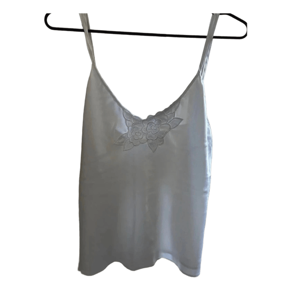 White floral tank top