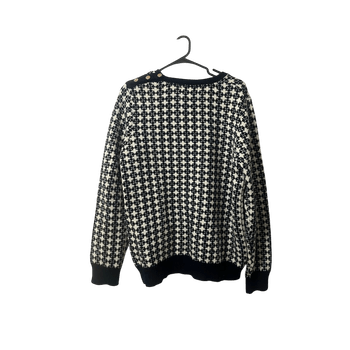 Neulepusero tummansininen-valkoinen