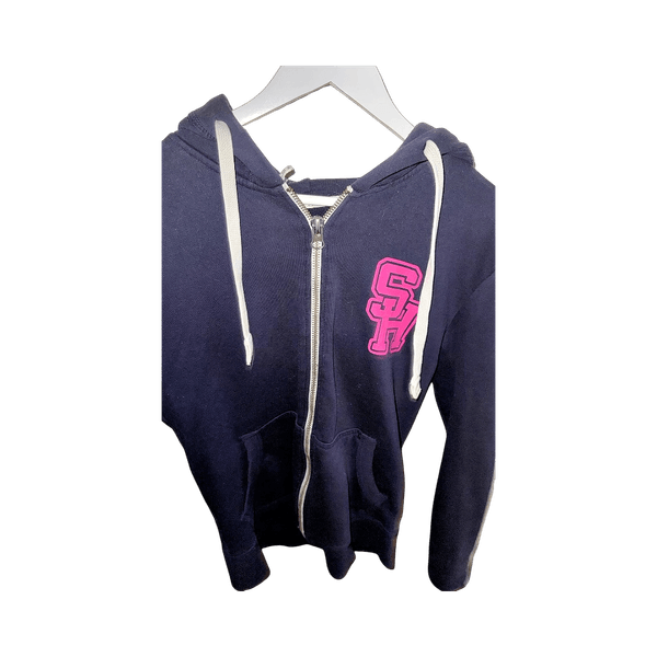 Navy zip-up huppari