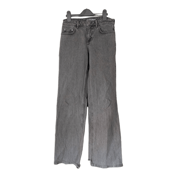 Grå NA-KD wide leg jeans