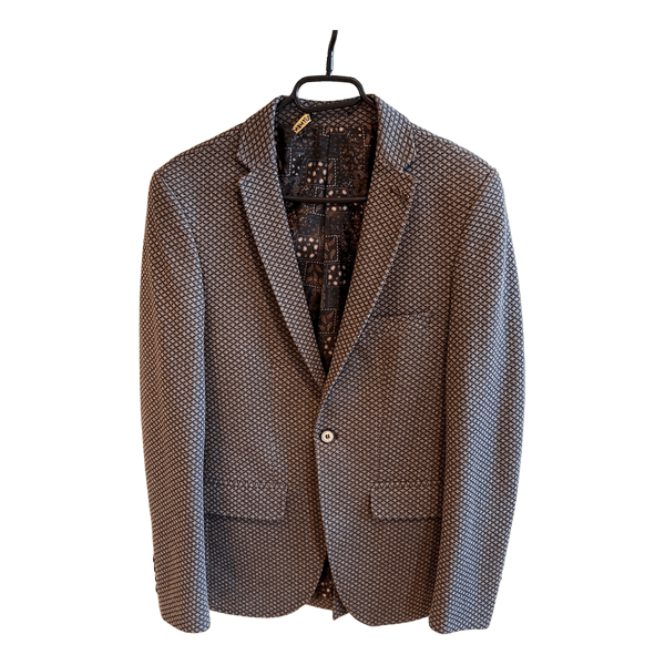 Grey patterned blazer
