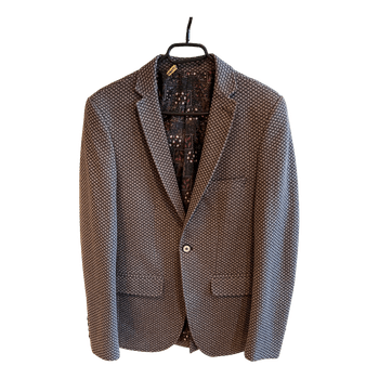 Grey patterned blazer