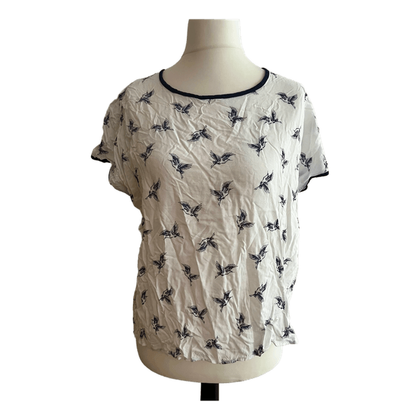 Blusenshirt mit Vogelprint