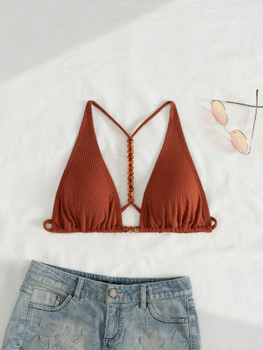 Beaded bikini top