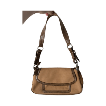 Beige Esprit canvas shoulder bag