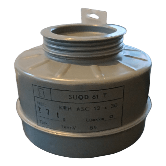 Finnish army M/61 gas mask filter