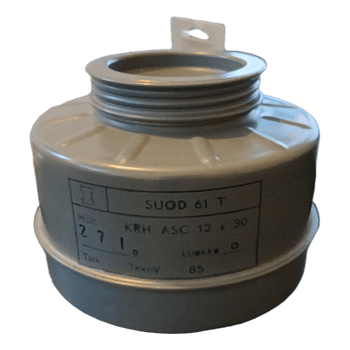 Finnish army M/61 gas mask filter
