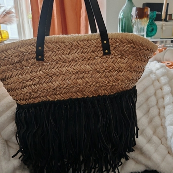 By Malene Birger kesälaukku mokkahapsuilla