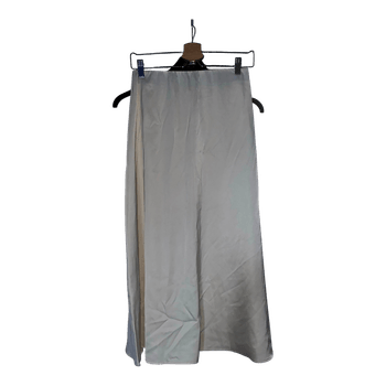 Beige wide leg trousers
