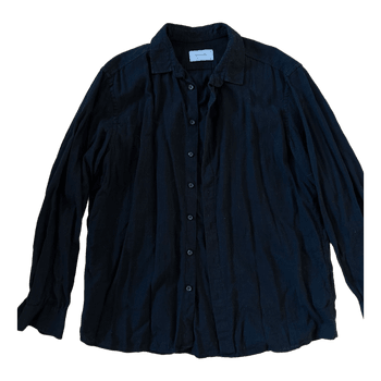 Black button-down shirt