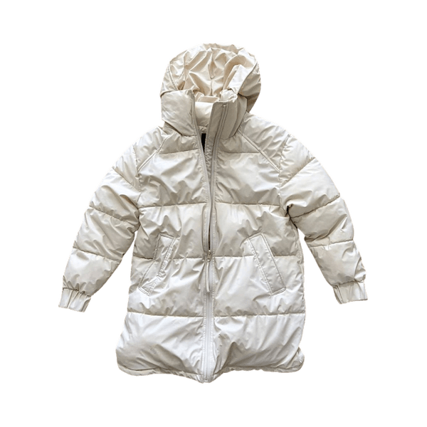 Zara cream puffer coat