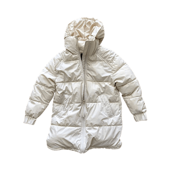 Zara cream puffer coat