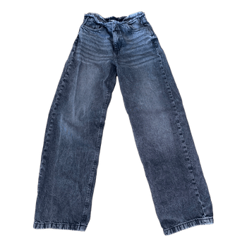 Dark grey wide leg jeans