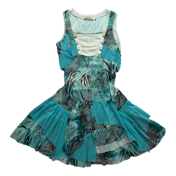 Vintage patterned sleeveless dress