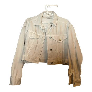 Cream denim jacket