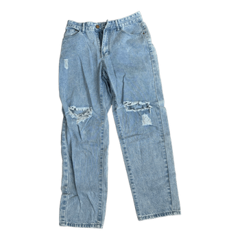Light blue ripped jeans
