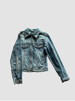 Blue denim zip jacket