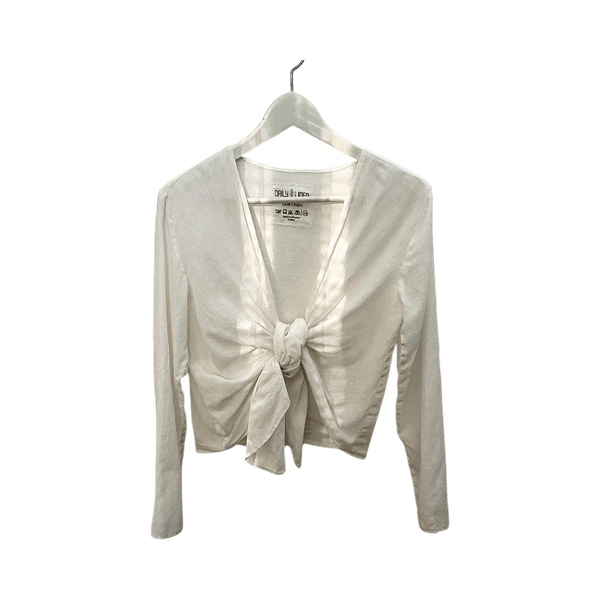 DailyLinen valkoinen pellavapaita XS