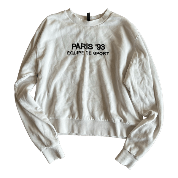 White graphic sweatshirt