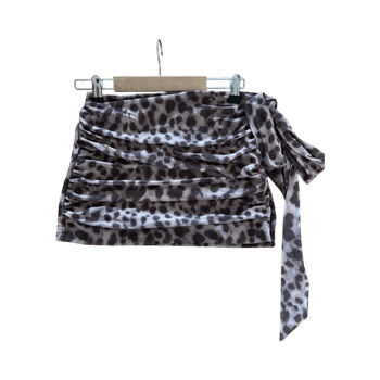 Leopardkuvioinen kietaisuhame S