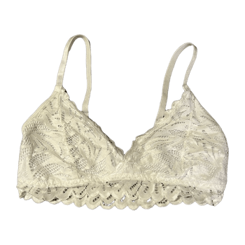 Valkoinen pitsinen bralette