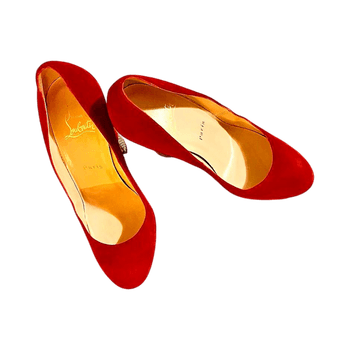 Christian Louboutin red Swarowski pumps