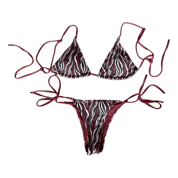 Zebra print bikini