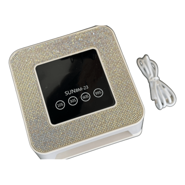 White rhinestone nail lamp