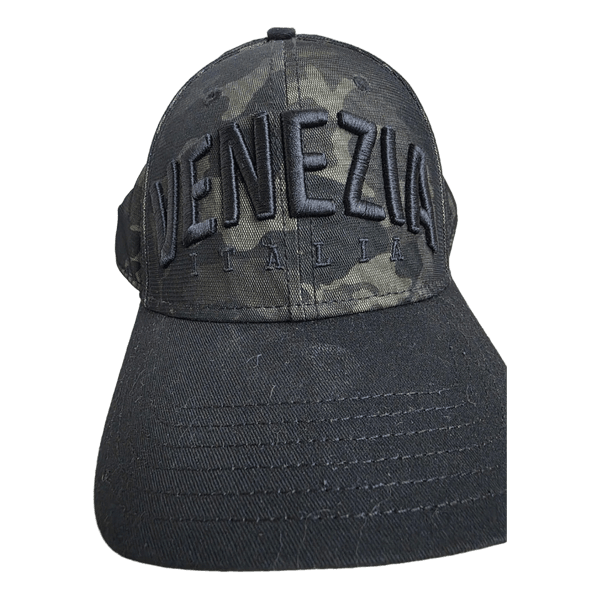 Essencial Caps “Venezia Italia” camo baseball cap – black/grey