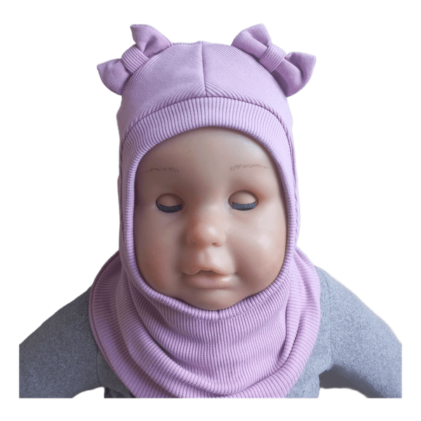 Violetinė kepurė šalmukas