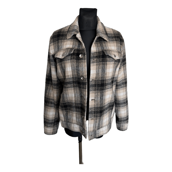 Zara plaid shirt jacket
