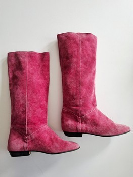 Vintage suede leather boots