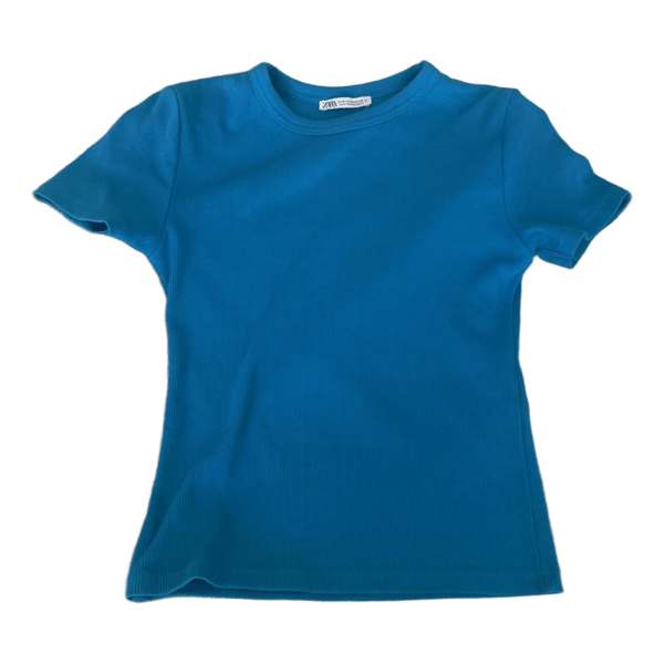 Blå ribbet Zara t-shirt
