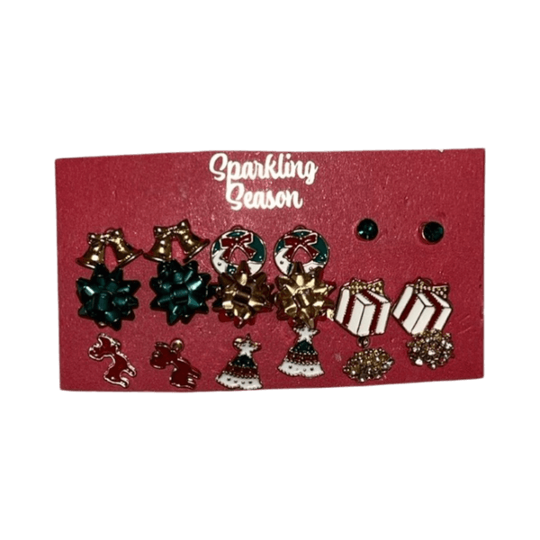 Christmas stud earrings set