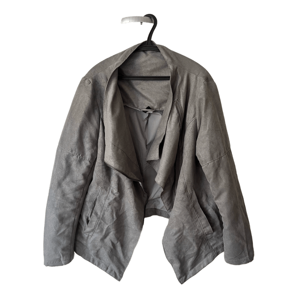 H&M harmaa lyhyt takki