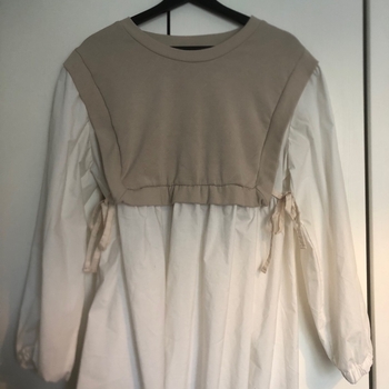 Beige ja valkoinen Mamalicious kerrospaita