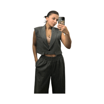 Zara harmaa liivihoususetti