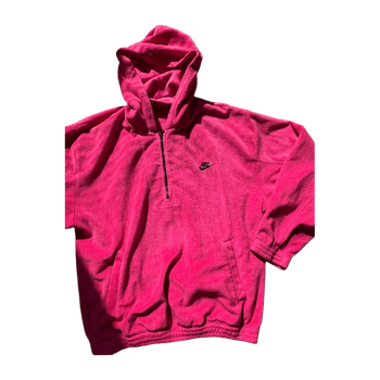 Nike pinkki fleecetakki L